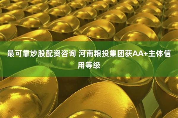 最可靠炒股配资咨询 河南粮投集团获AA+主体信用等级